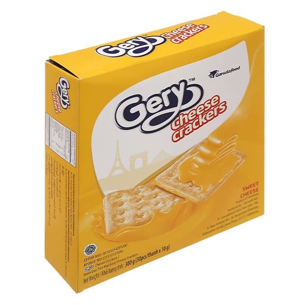 Bánh quy Gery Cheese Crackers vị phô mai hộp 300g (từ 3 tuổi) - AVAKids.com