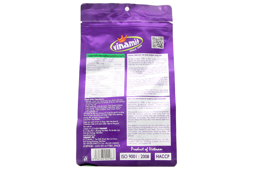 Trái cây sấy Vinamit gói 200g