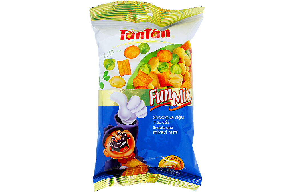 Snacks và đậu thập cẩm Tân Tân gói 60g