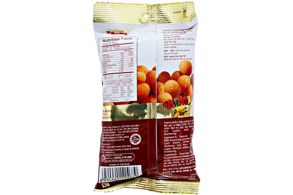 Đậu phộng Tân Tân vị BBQ gói 30g