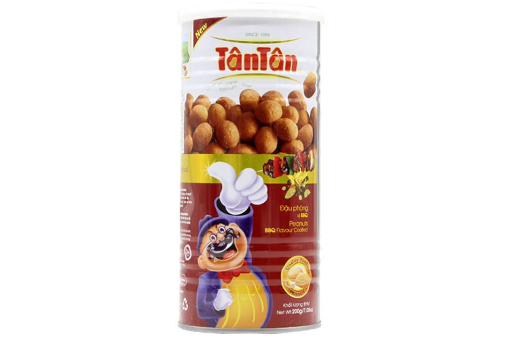 Đậu phộng Tân Tân vị BBQ hộp 200g