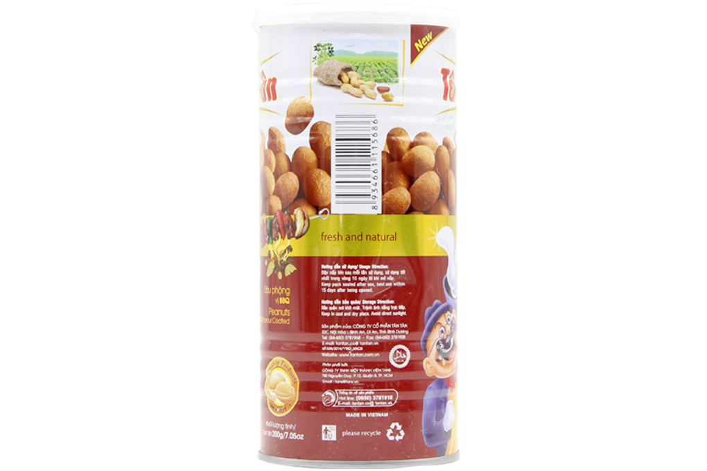 Đậu phộng Tân Tân vị BBQ hộp 200g