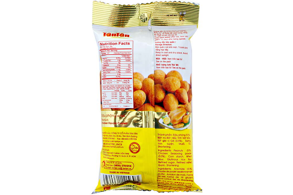 Đậu phộng Tân Tân vị gà gói 30g