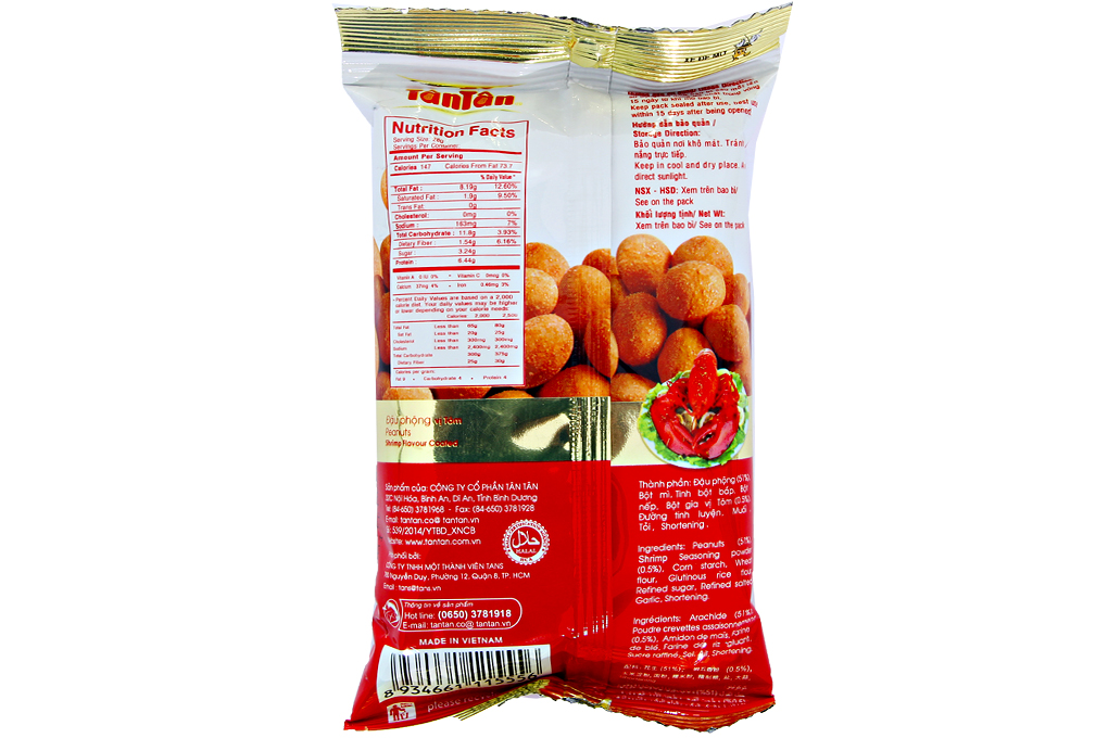 Đậu phộng Tân Tân vị tôm gói 30g