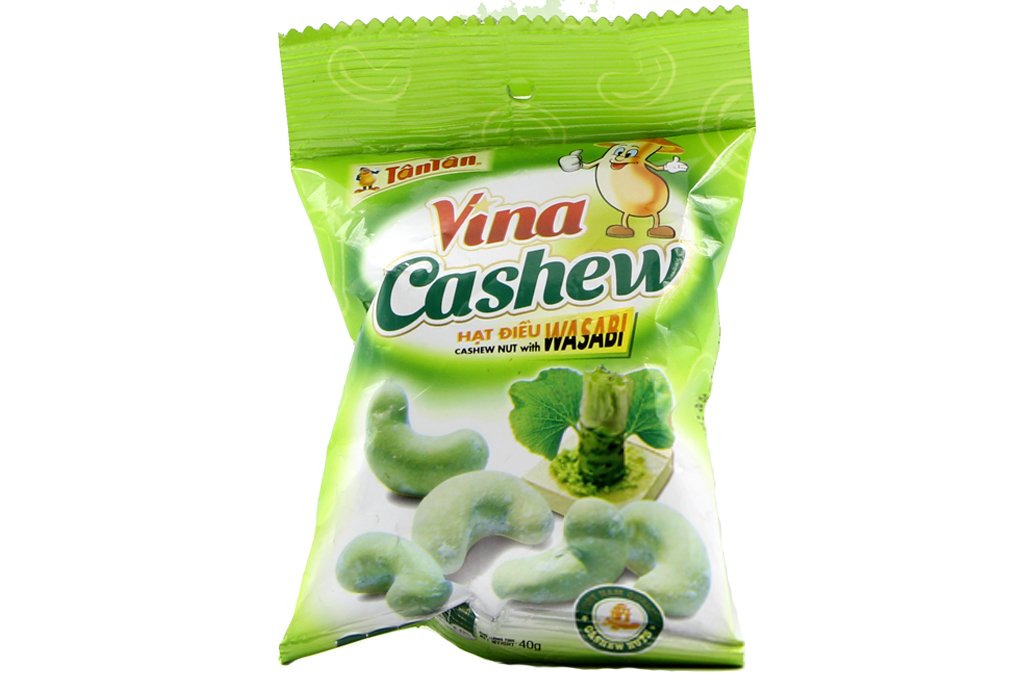 Hạt điều vị Wasabi gói 40g