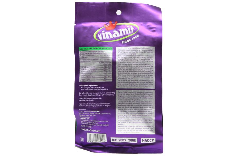 Khoai lang sấy Vinamit gói 100g