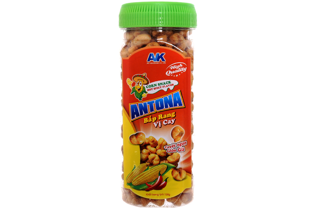 Bắp rang Antona vị cay hũ 130g