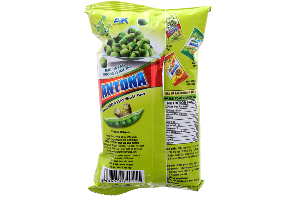 Đậu Hà Lan Antona vị mù tạt gói 30g