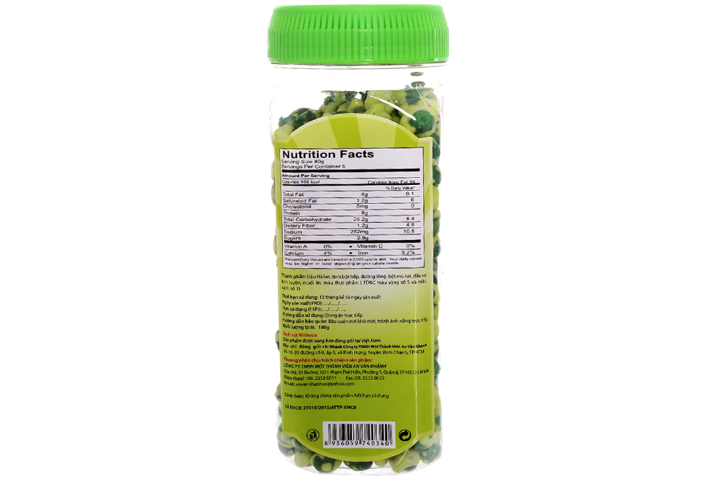 Đậu Hà Lan Antona vị mù tạt gói 180g