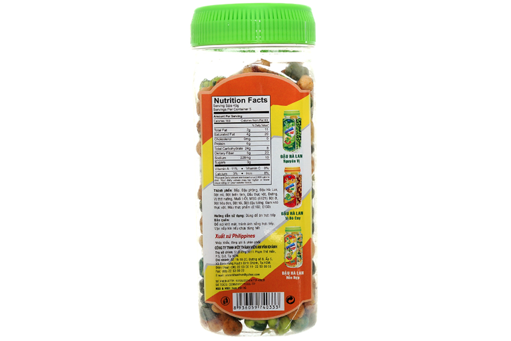 Đậu snack hỗn hợp Antona hộp 170g