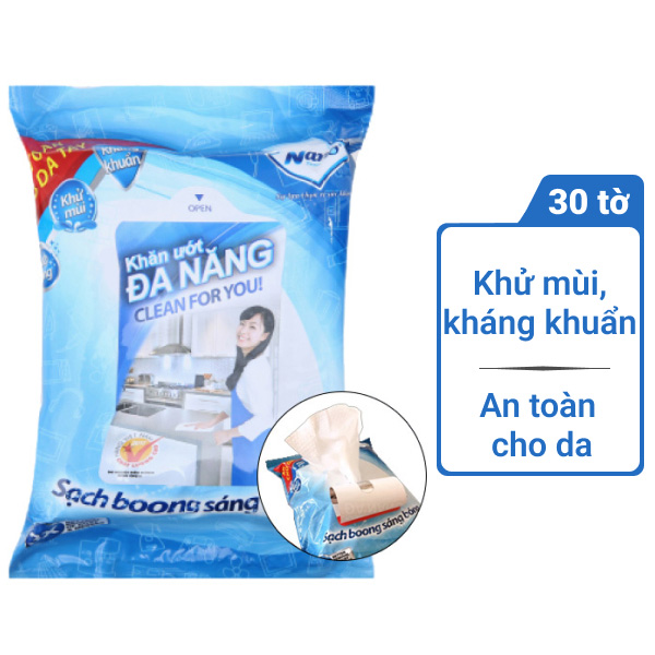 30 tờ khăn lau đa năng Nano 30cm