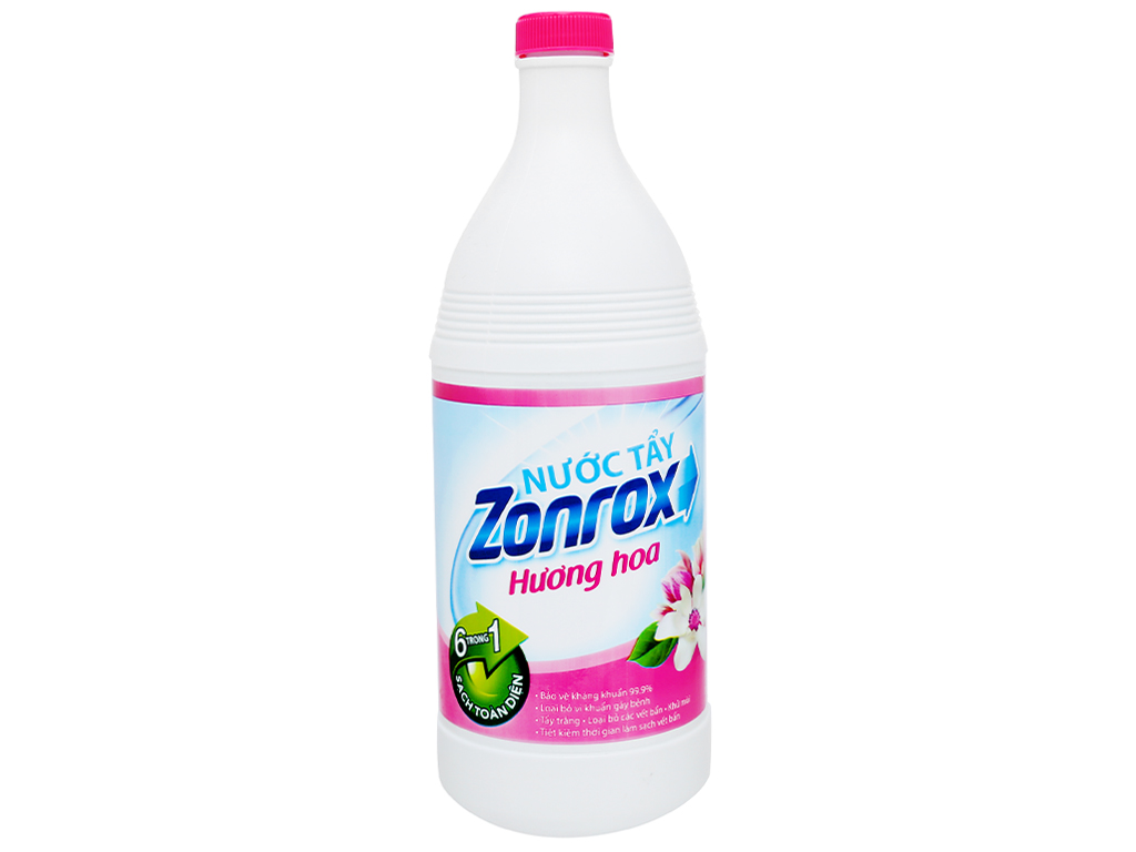 Nước tẩy Zonrox hương hoa chai 1 lít 1