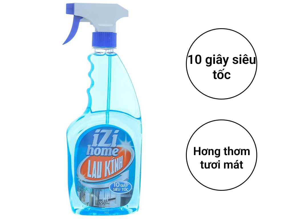 Nước lau kính IZI HOME chai 650ml 2