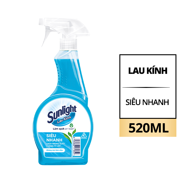 Lau kính Sunlight siêu nhanh 520ml