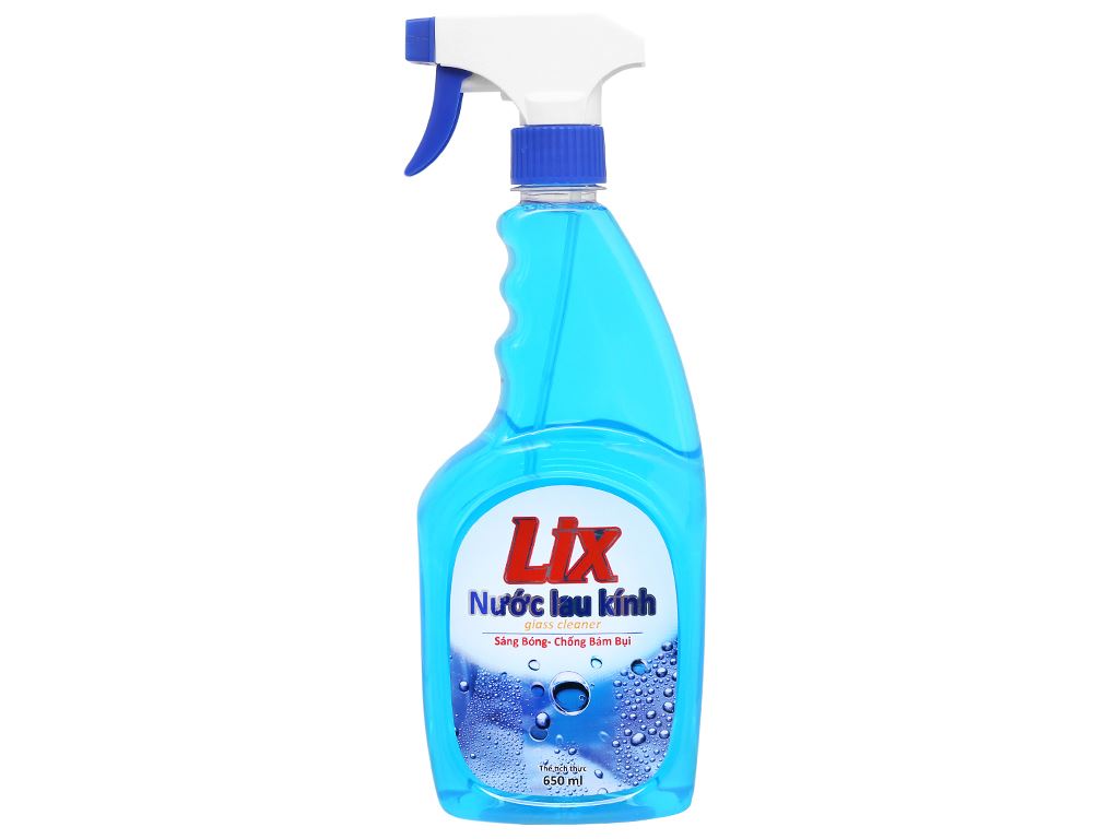 Nước lau kính Lix hương thơm tươi mát chai 650ml 1