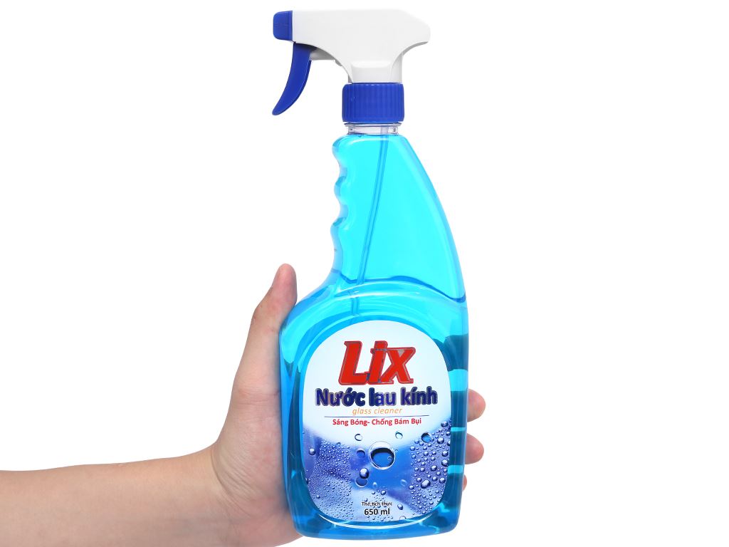 Nước lau kính Lix hương thơm tươi mát chai 650ml 5