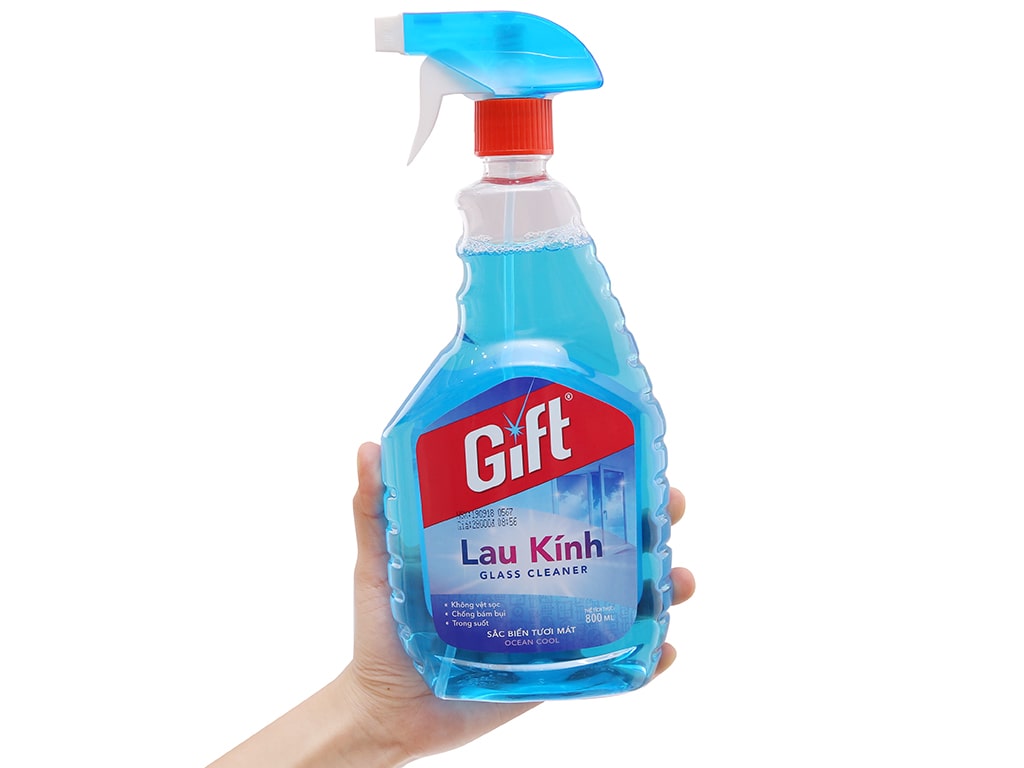 Nước lau kính Gift sắc biển tươi mát chai 800ml 5