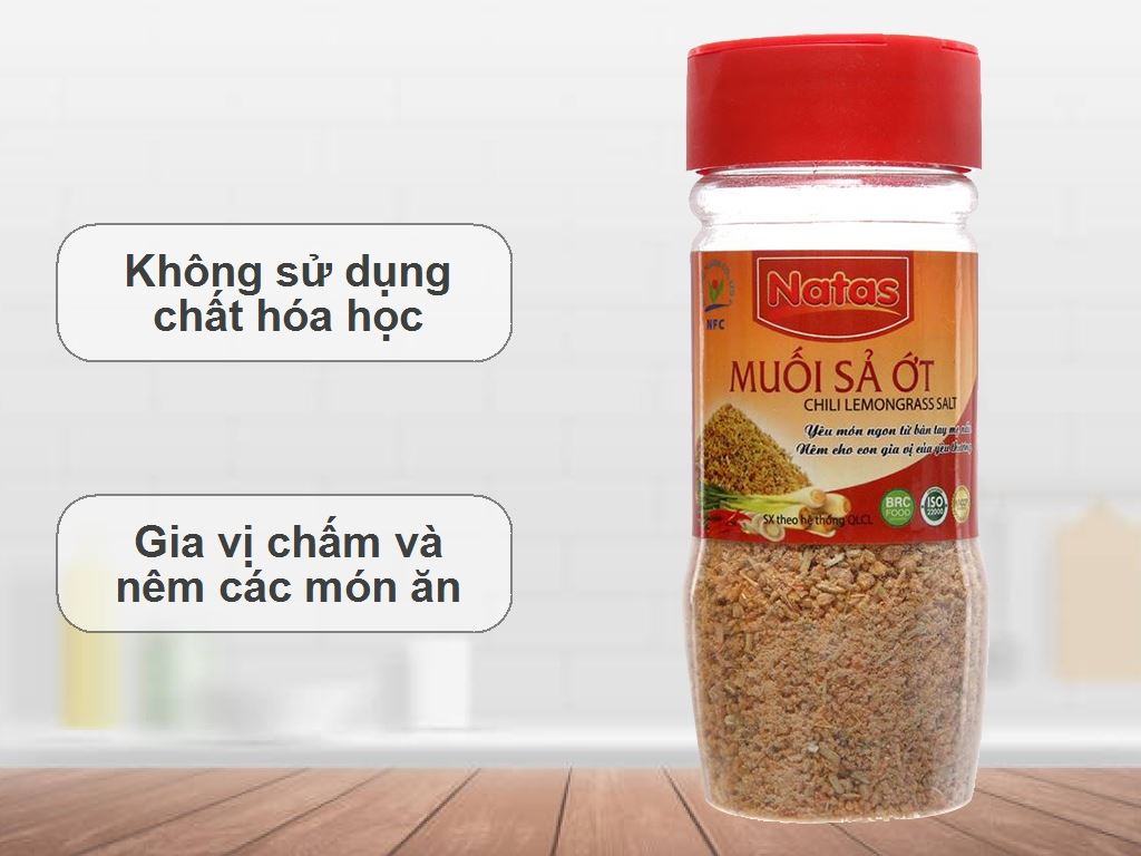 Muối sả ớt Natas hũ 60g 2