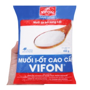 Muối I-ốt cao cấp Vifon gói 450g