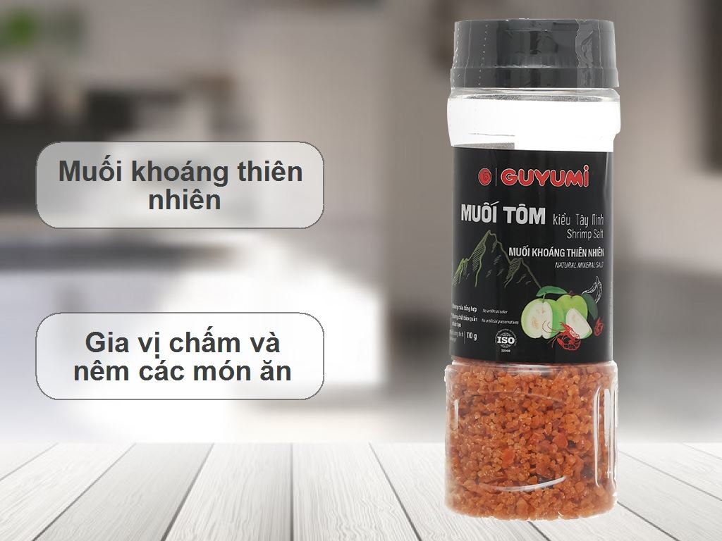 Muối tôm kiểu Tây Ninh Guyumi hũ 110g 2