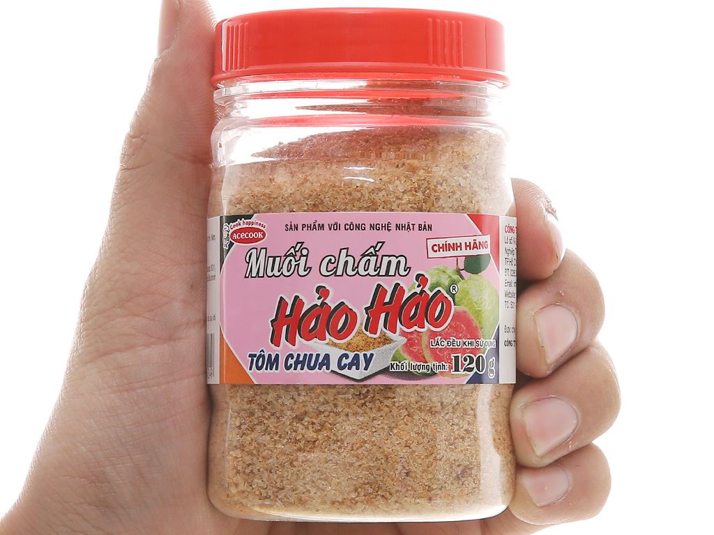 Muối chấm Hảo Hảo tôm chua cay hũ 120g 5