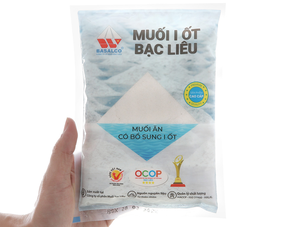 Muối I-ốt Bạc Liêu cao cấp gói 500g 5