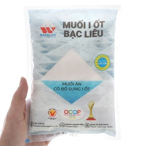 Muối I-ốt Bạc Liêu cao cấp gói 500g