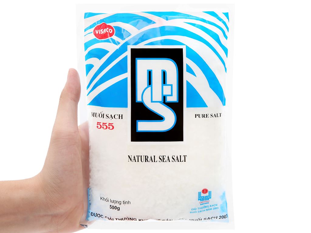 Muối sạch Visaco 555 gói 500g 9