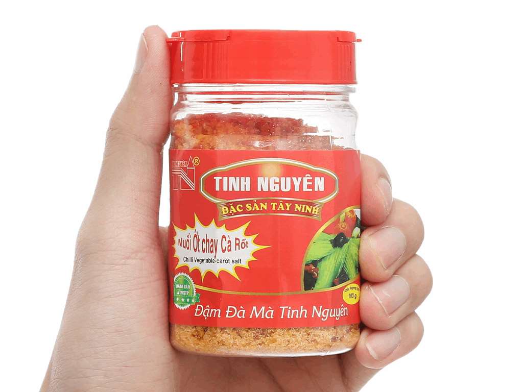 Muối chay cà rốt Tây Ninh Tinh Nguyên hũ 100g 8