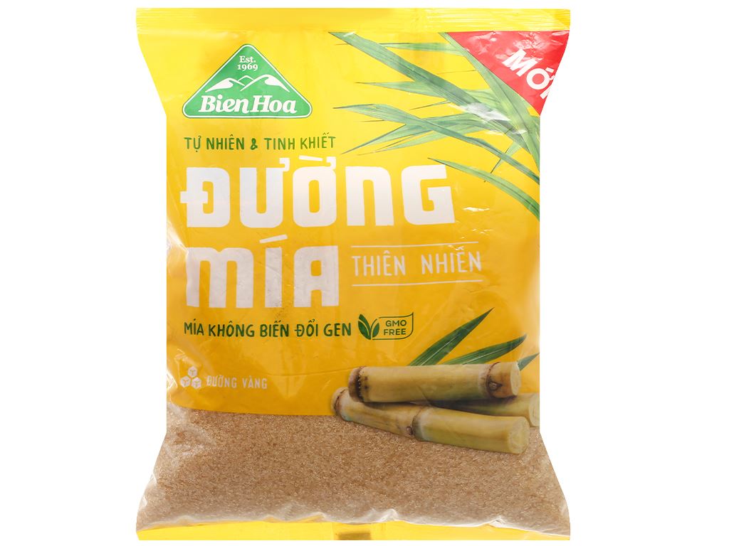 Đường mía thiên nhiên Biên Hòa gói 1kg 0