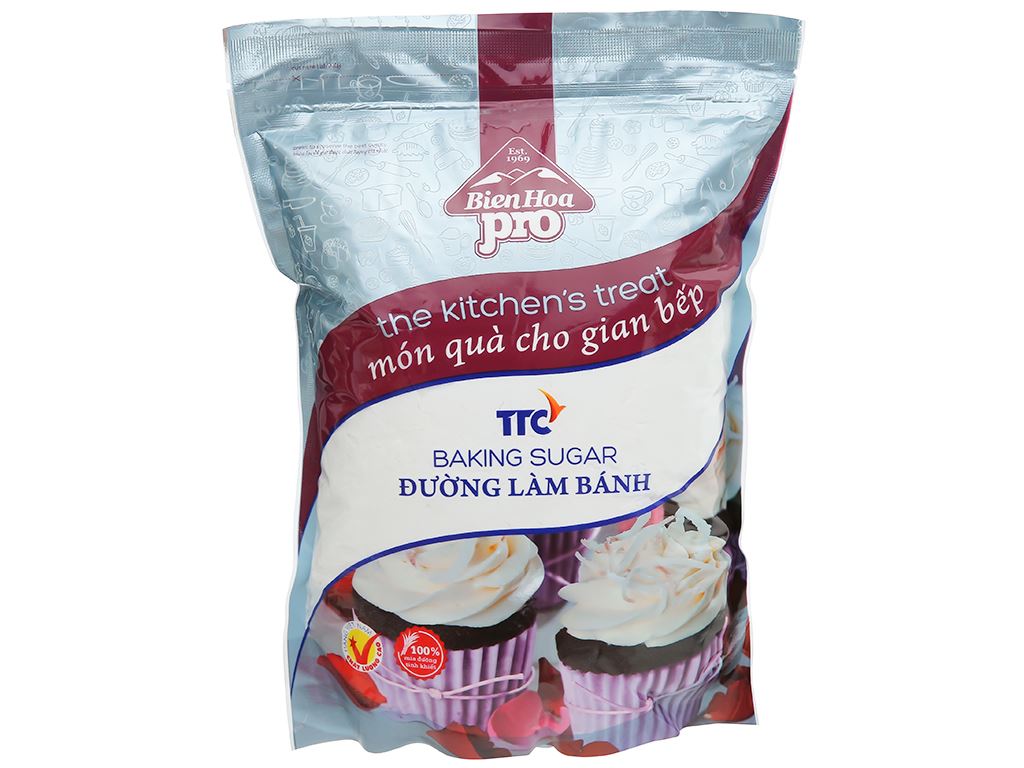 Đường làm bánh Biên Hòa Pro gói 1kg - Bách hóa XANH