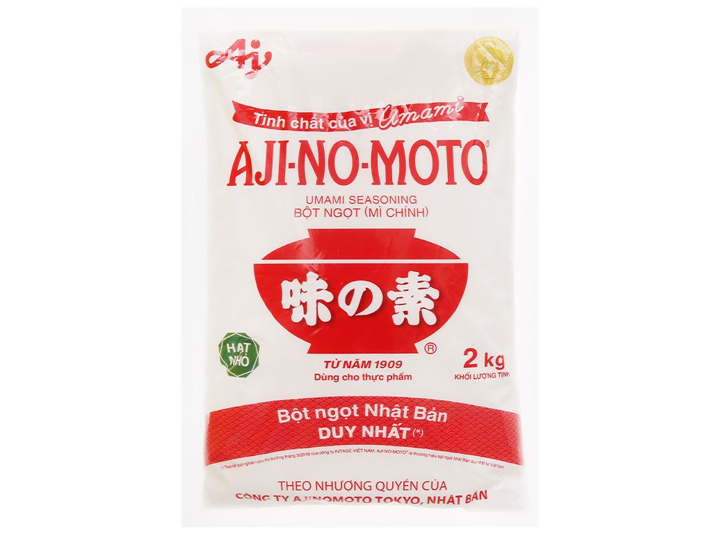 Bột ngọt hạt nhỏ Ajinomoto gói 2kg 1