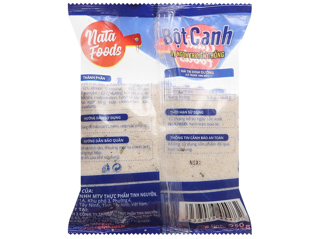 Bột canh Natafoods gói 250g 3