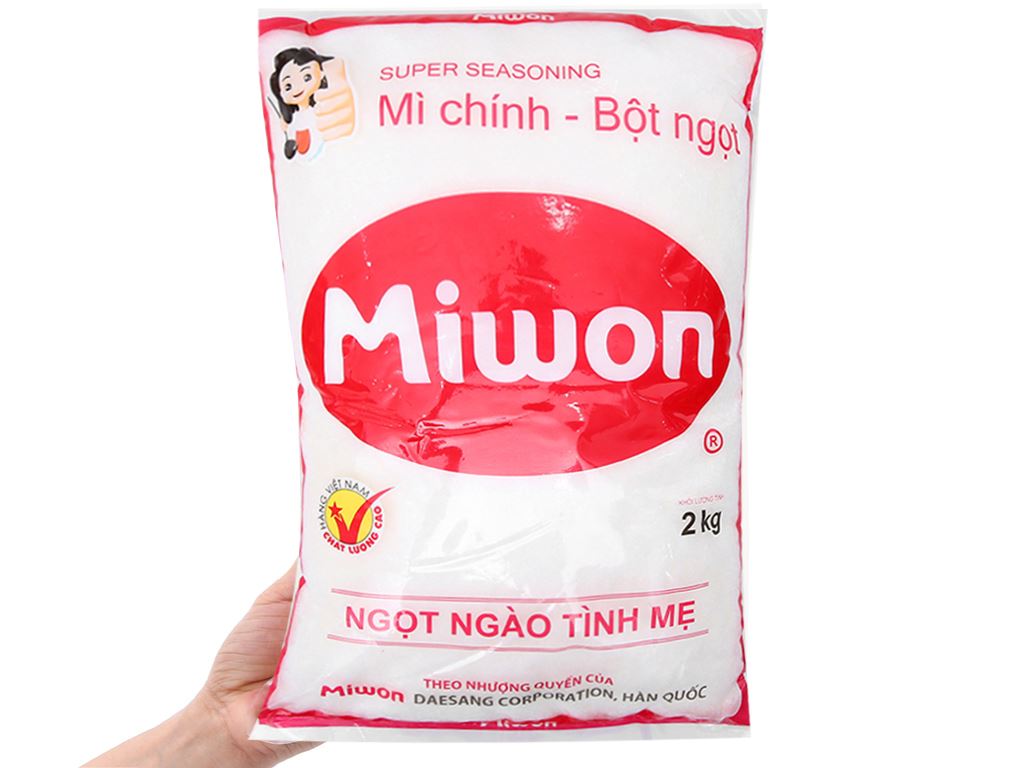Bột ngọt hạt nhỏ Miwon gói 2kg 4