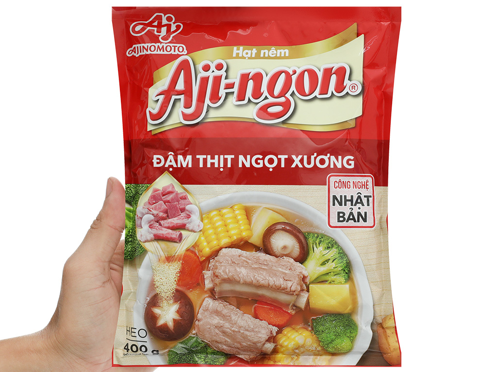 Hạt nêm vị heo Aji-ngon gói 400g 11