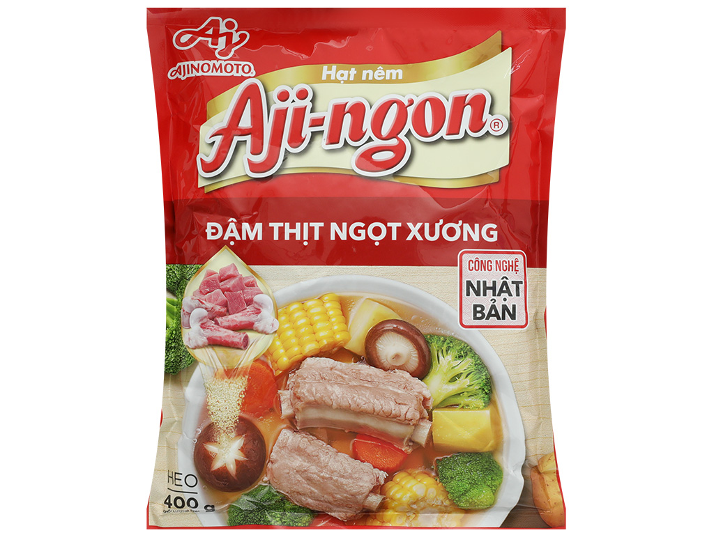 Hạt nêm vị heo Aji-ngon gói 400g 7