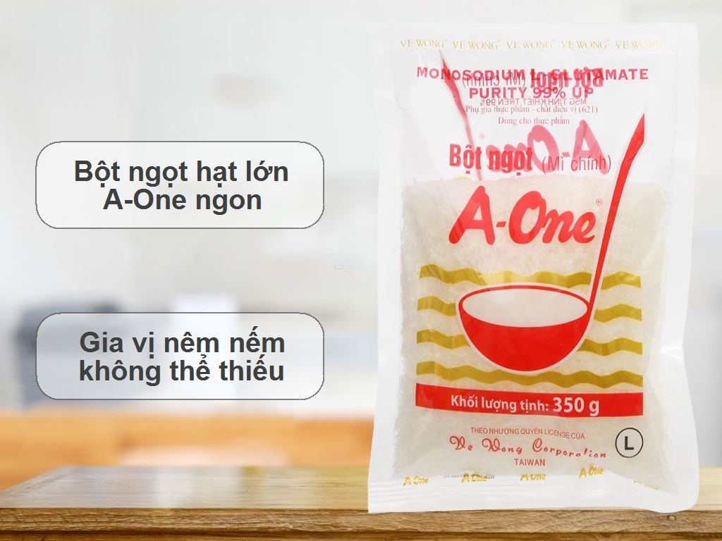 Bột ngọt hạt lớn A-One gói 350g 2