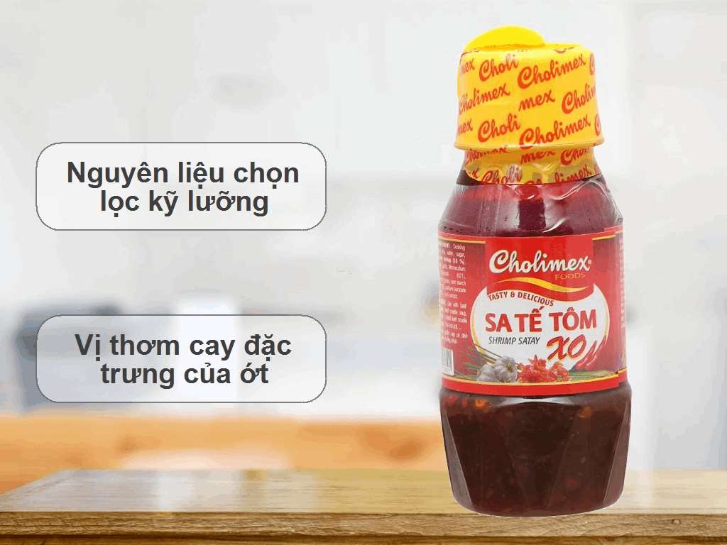 Sa tế tôm Cholimex XO hũ 100g