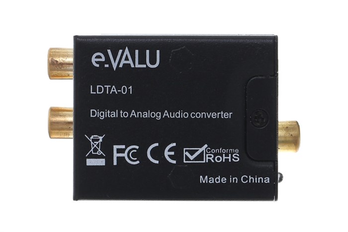 Adapter chuyển Optical - RCA Audio eValu LDTA-01 Màu Đen