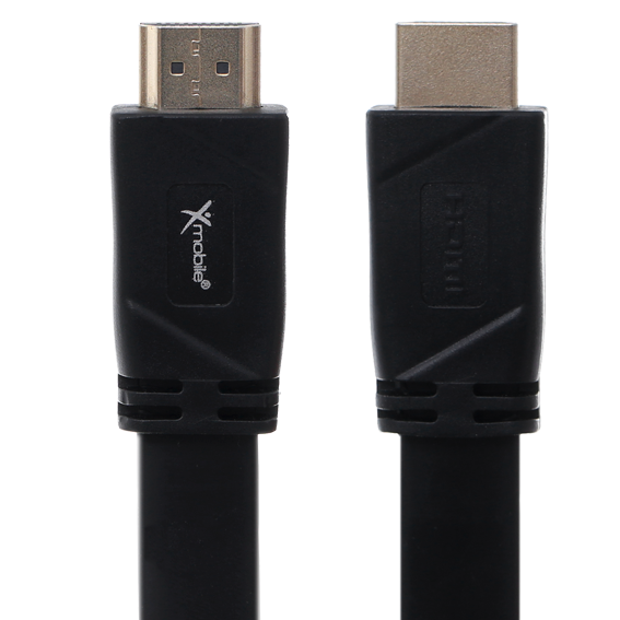 Cáp HDMI 2.0 Dẹt 2m Xmobile DS135-2TB Đen Màu Đen