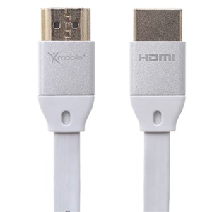 Cáp HDMI 2.0 Dẹt Vỏ Nhôm 2.0m Xmobile DS137-2TB Trắng Bạc thumbnail
