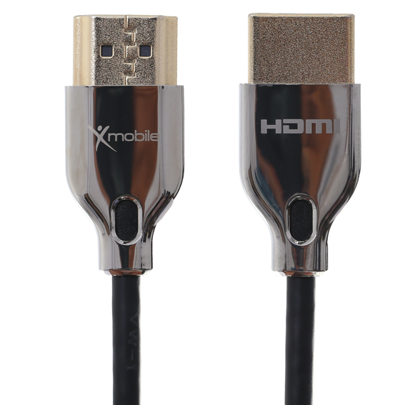 Cáp HDMI 2.0 Slim 2m Xmobile DS139-2TB Đen Bạc Màu Đen - Bạc