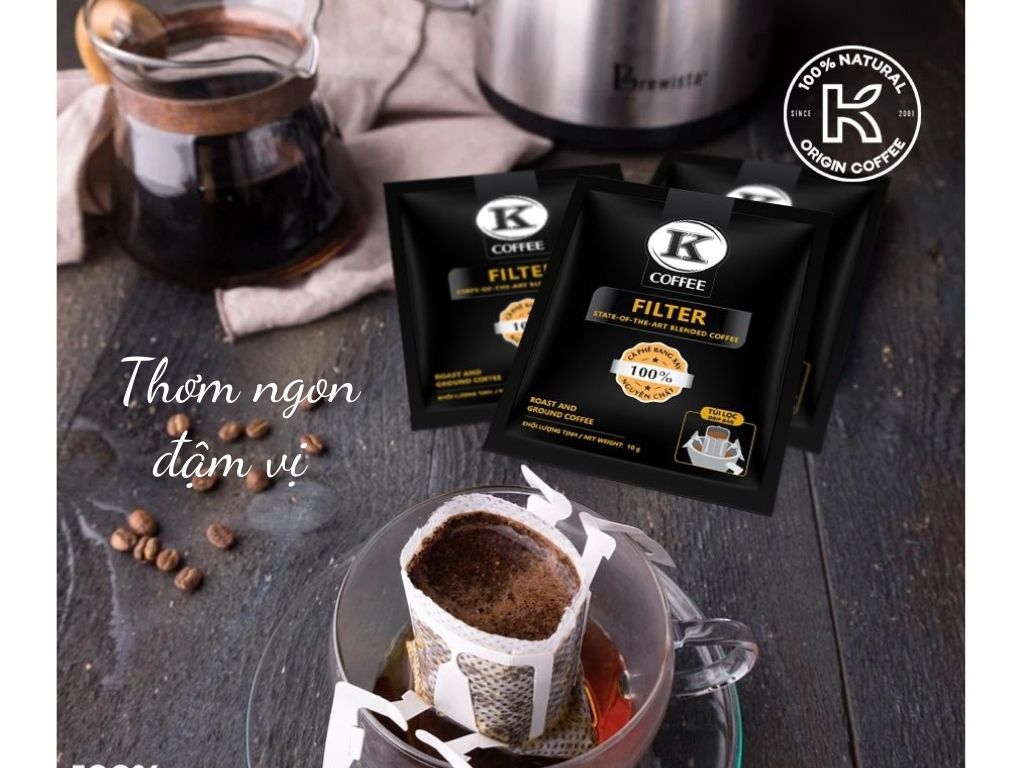 Cà phê phin giấy K Coffee Filter 50g 2