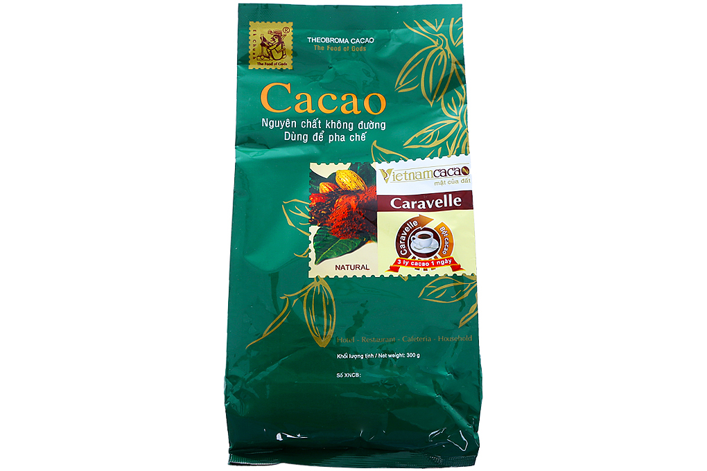 Cacao nguyên chất không đường Việt Nam Cacao gói 300g