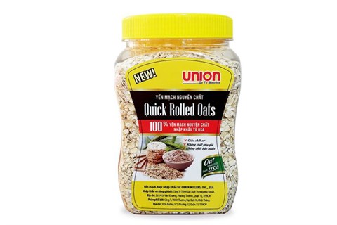 Yến mạch nguyên chất Union hũ 450g