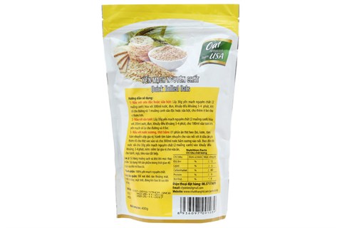 Yến mạch nguyên chất Union gói 400g