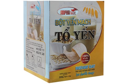Bột yến mạch tổ yến Anphanest 25g (8 gói)