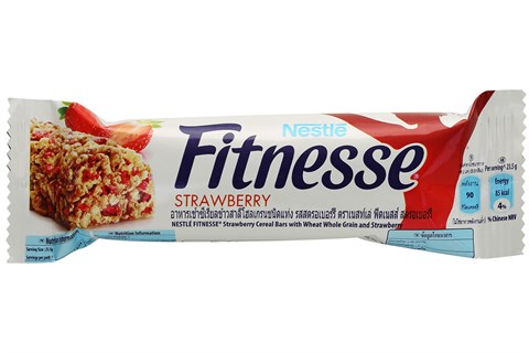 Ngũ cốc Nestle Fitnesse vị dâu hộp 16 thanh x 23.5g