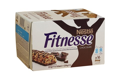 Ngũ cốc Nestle Fitnesse vị socola hộp 16 thanh x 23.5g
