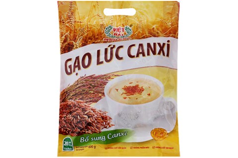 Bột ngũ cốc gạo lức canxi Việt Đài bịch 600g